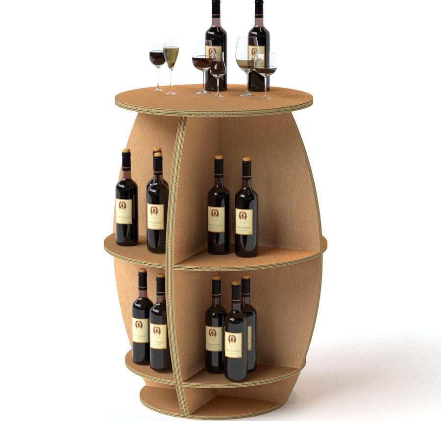 Barril de cartón para vino y aceite