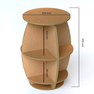 Barril de cartón para vino y aceite