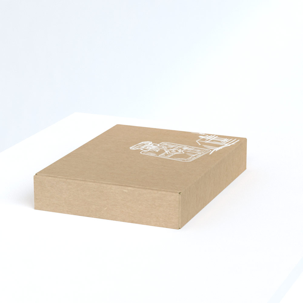 Caja de cartón para ecommerce 38 x 28 x 6,5 cm.