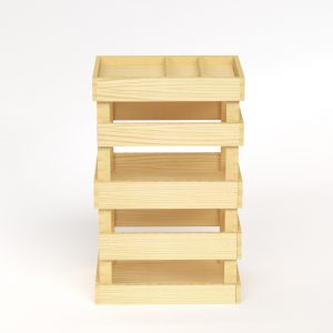 Carro de camarero de cartón para vino (pack de 3)
