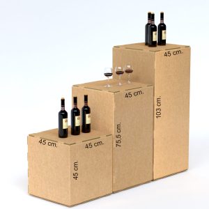 Cubos de cartón para decoración (pack de 3)
