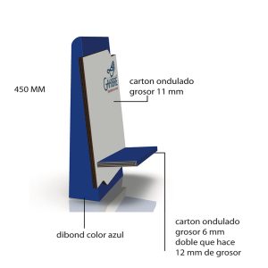 Expositor dibond para calzado