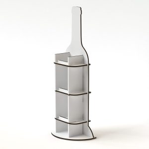 Expositor de cartón para botellas de vino personalizado (pack de 10)
