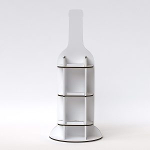 Expositor de cartón para botellas de vino personalizado (pack de 10)