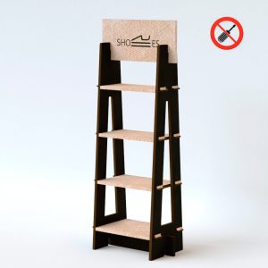 Expositor de cartón para productos textiles (Pack de 5 unidades)