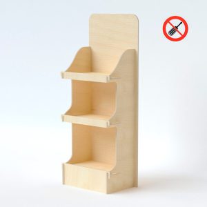 Expositor de madera de chopo (pack de 10)