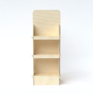 Expositor de madera de chopo (pack de 10)