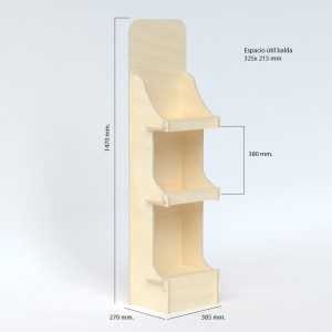 Expositor de madera para juguetes (pack de 10)