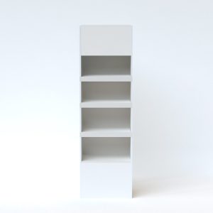 Expositor en madera con estantes regulables (pack de 10)