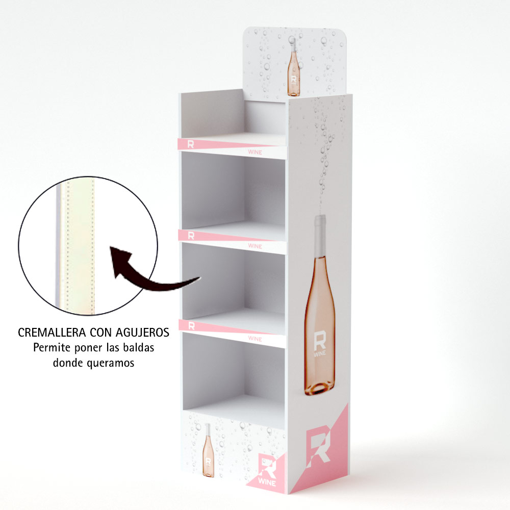 Expositor en madera para conservas (pack de 10)