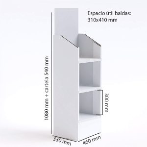 Expositor de cajas de cartón para calzado (pack de 10)