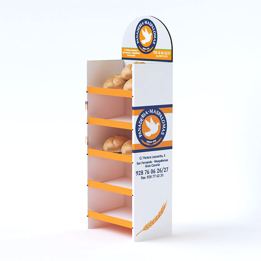 Expositor de cartón para comercio resistente (pack de 10)