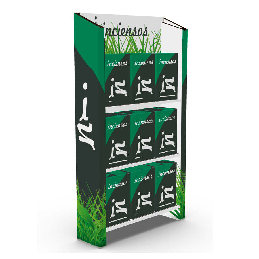Expositor de cartón para infusiones de mostrador (pack de 4)