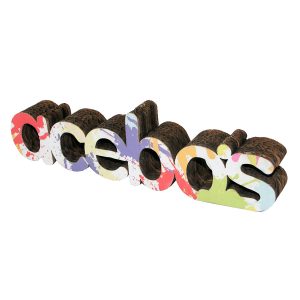Letras Glitter de cartón ondulado
