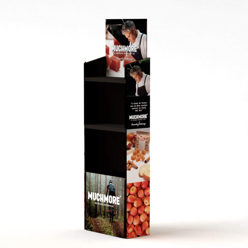 Floor stand de cartón para comercio resistente (pack de 10)