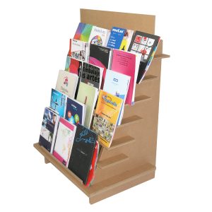 Expositor de revistas en cartón reciclado