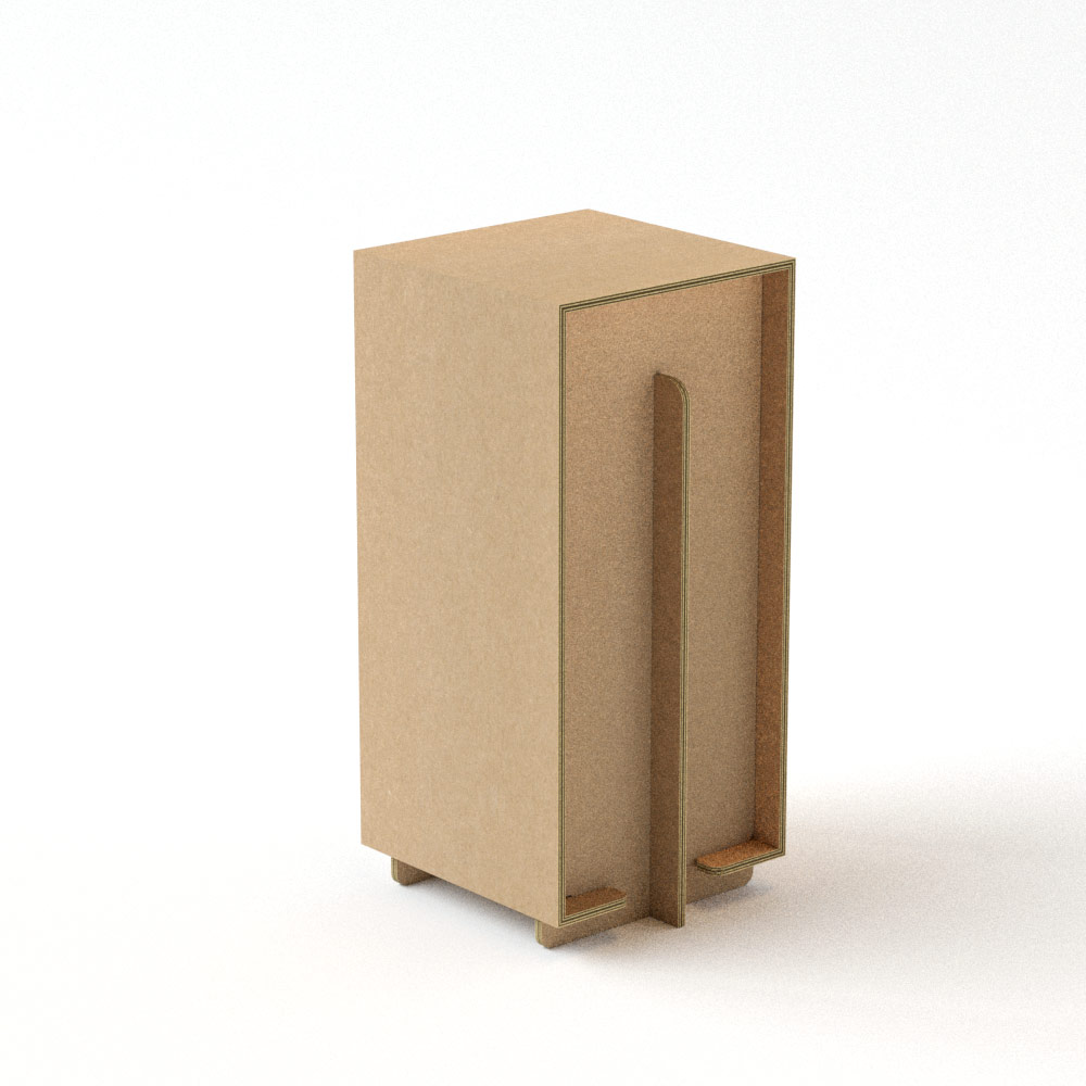 Taburete alto de cartón (pack de 4)