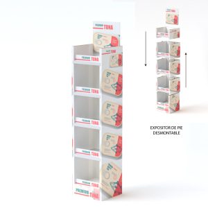 Expositor modular en cartón