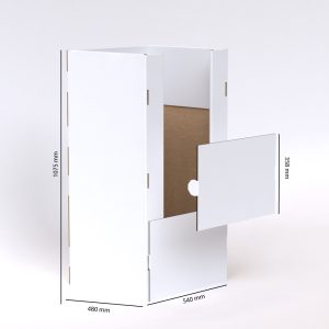 Palet de cartón box para ropa