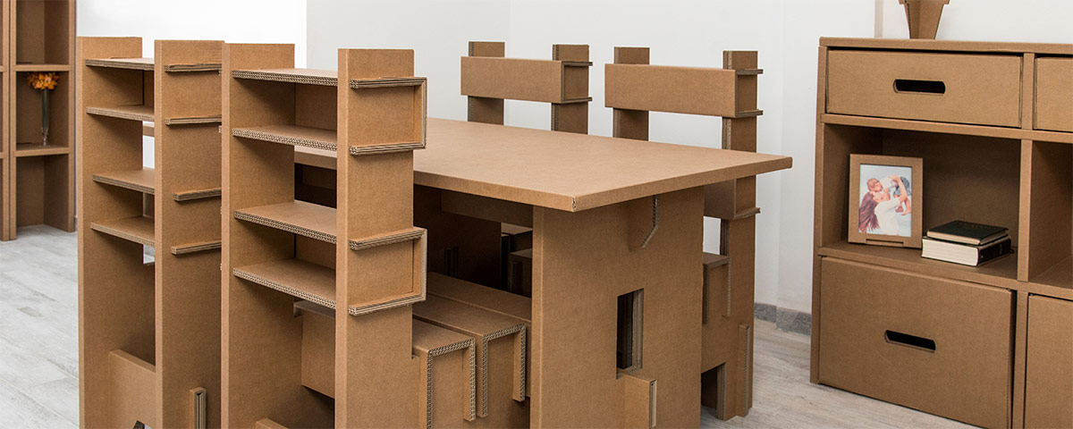 Muebles de cartón para diferentes usos