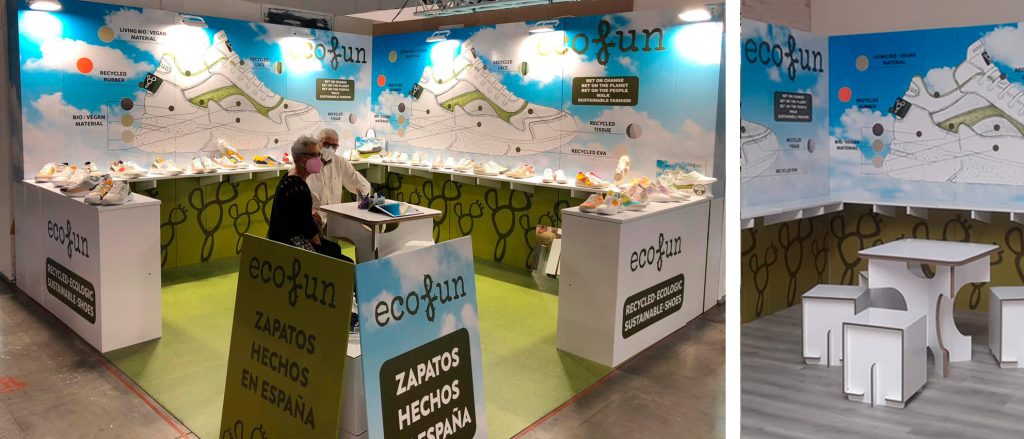Vuelven las ferias con stand de cartón
