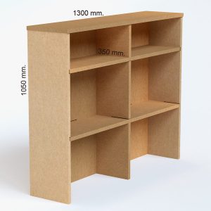 Recibidor de cartón reciclado