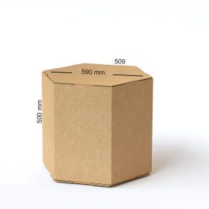 Hexágonos de cartón para decoración (pack de 3)