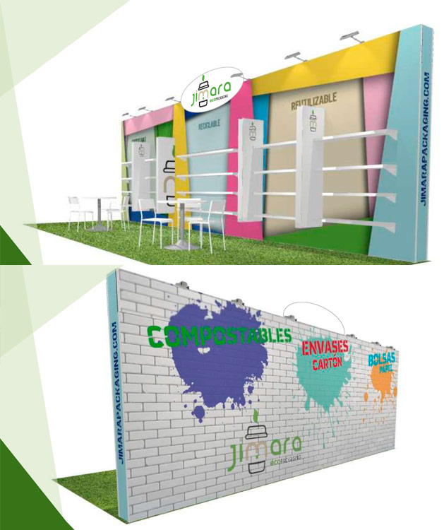Fabricación del stand de cartón de Difega